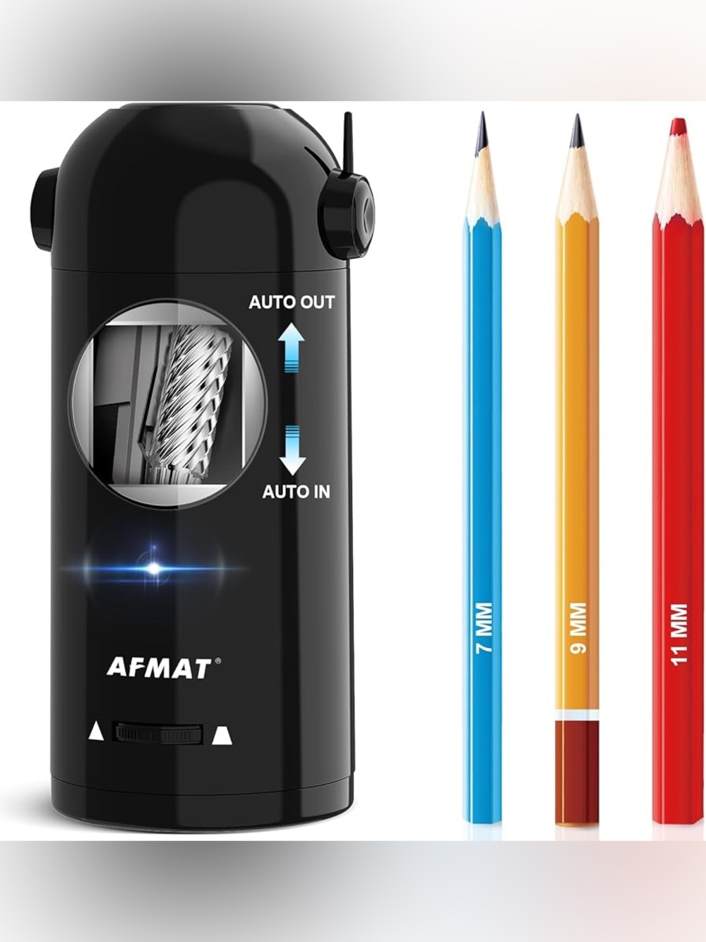 AFMAT Electric Pencil Sharpener, Fully Automatic Pencil Sharpener for 7-11.5mm C